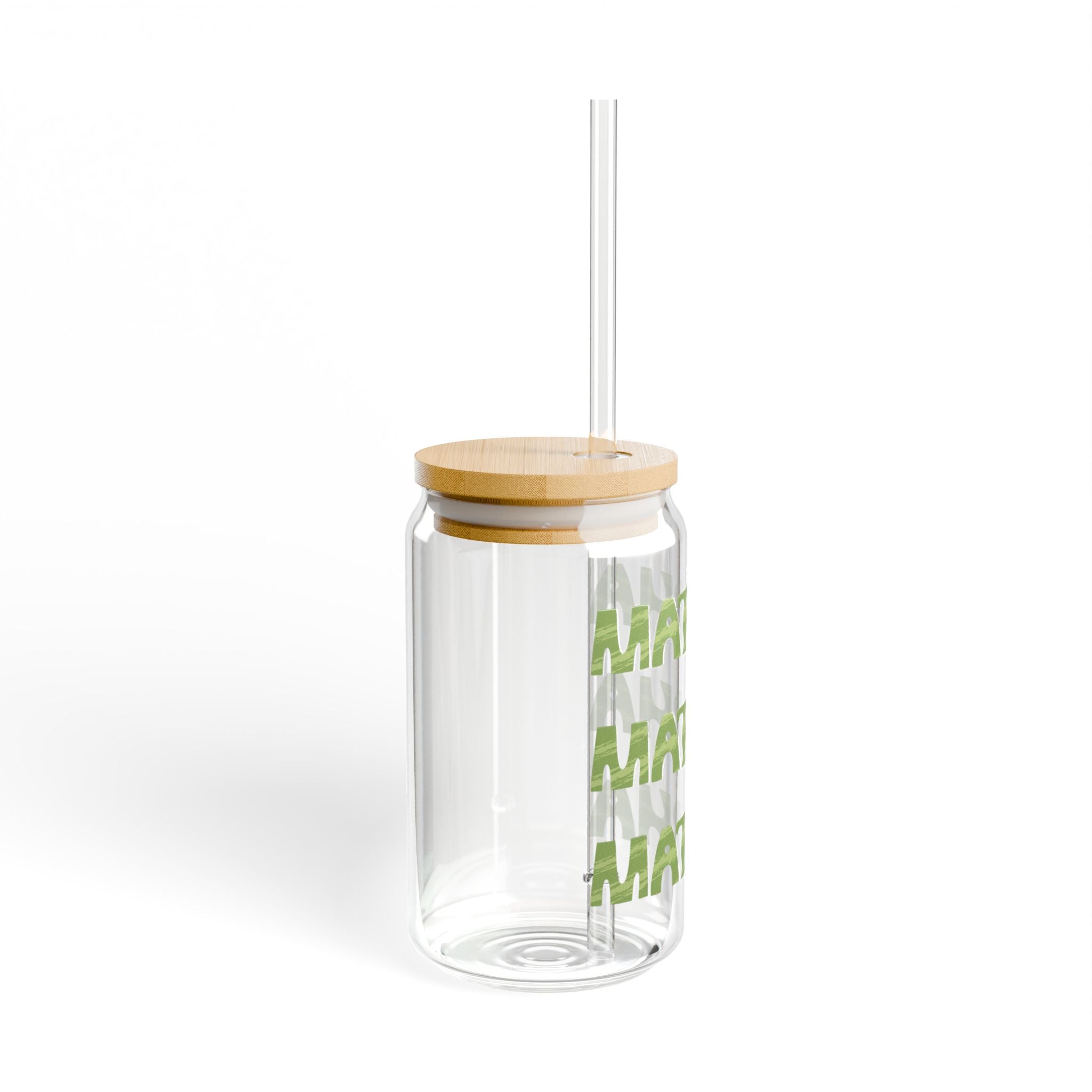 💚🍵 Sipperglas „Sage Matcha“