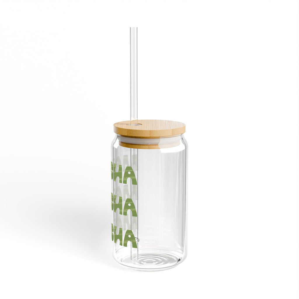 💚🍵 Sipperglas „Sage Matcha“