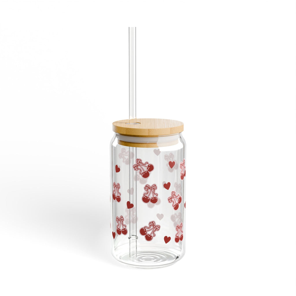 🎀🍒 Sipperglas „Cherry Kisses“