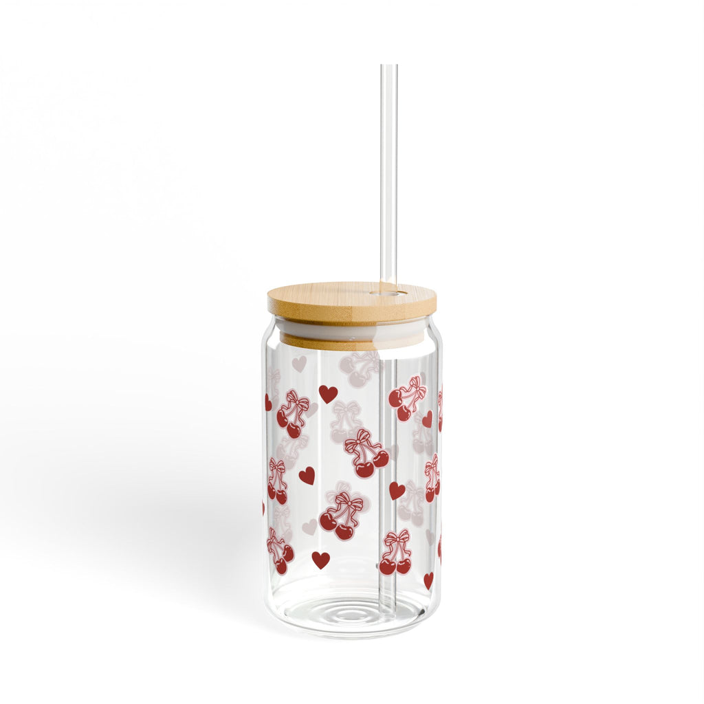 🎀🍒 Sipperglas „Cherry Kisses“