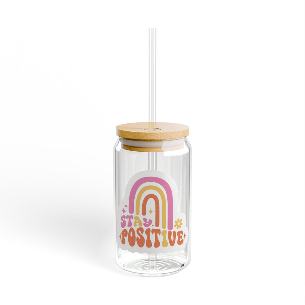 🌈 Sipperglas „Stay Positive“