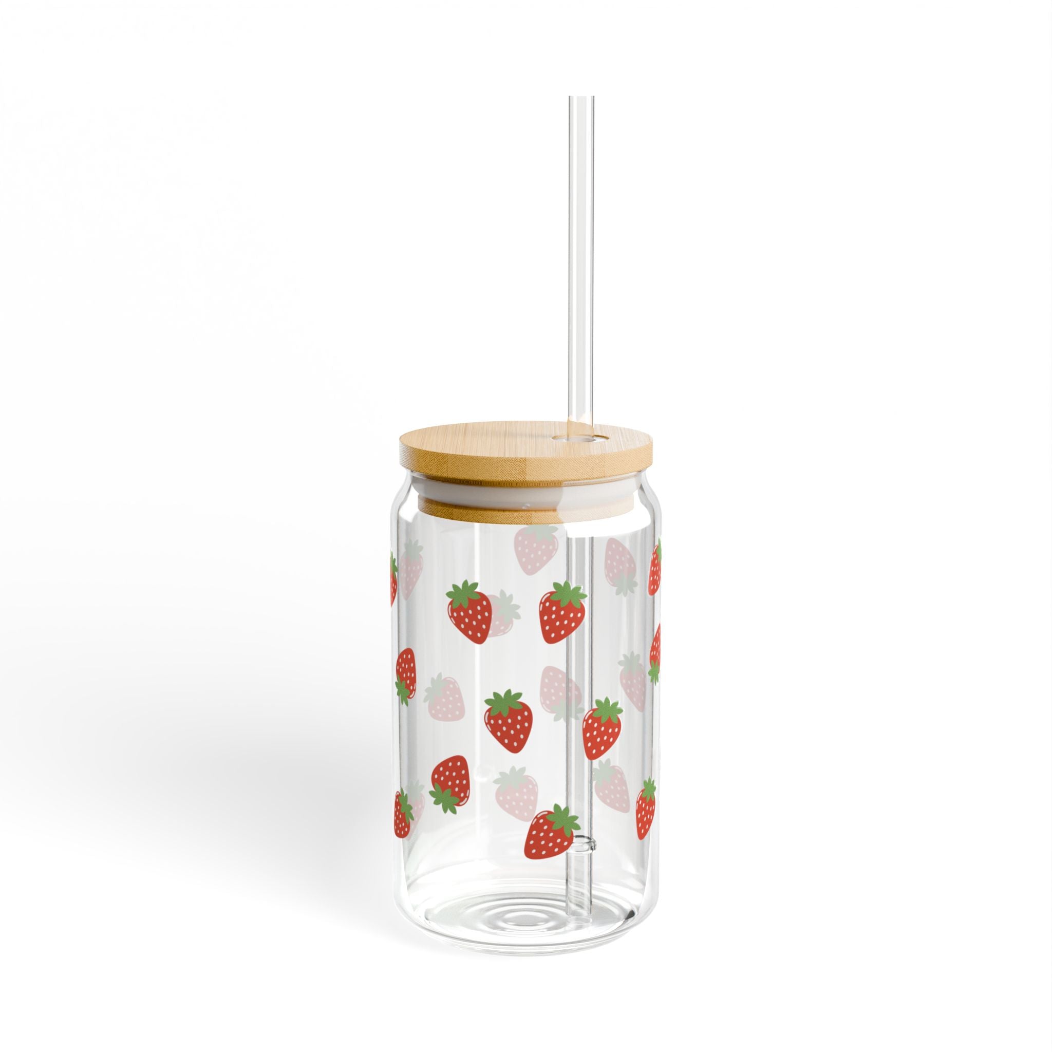 🍓 Sipperglas „Strawberry Bliss“