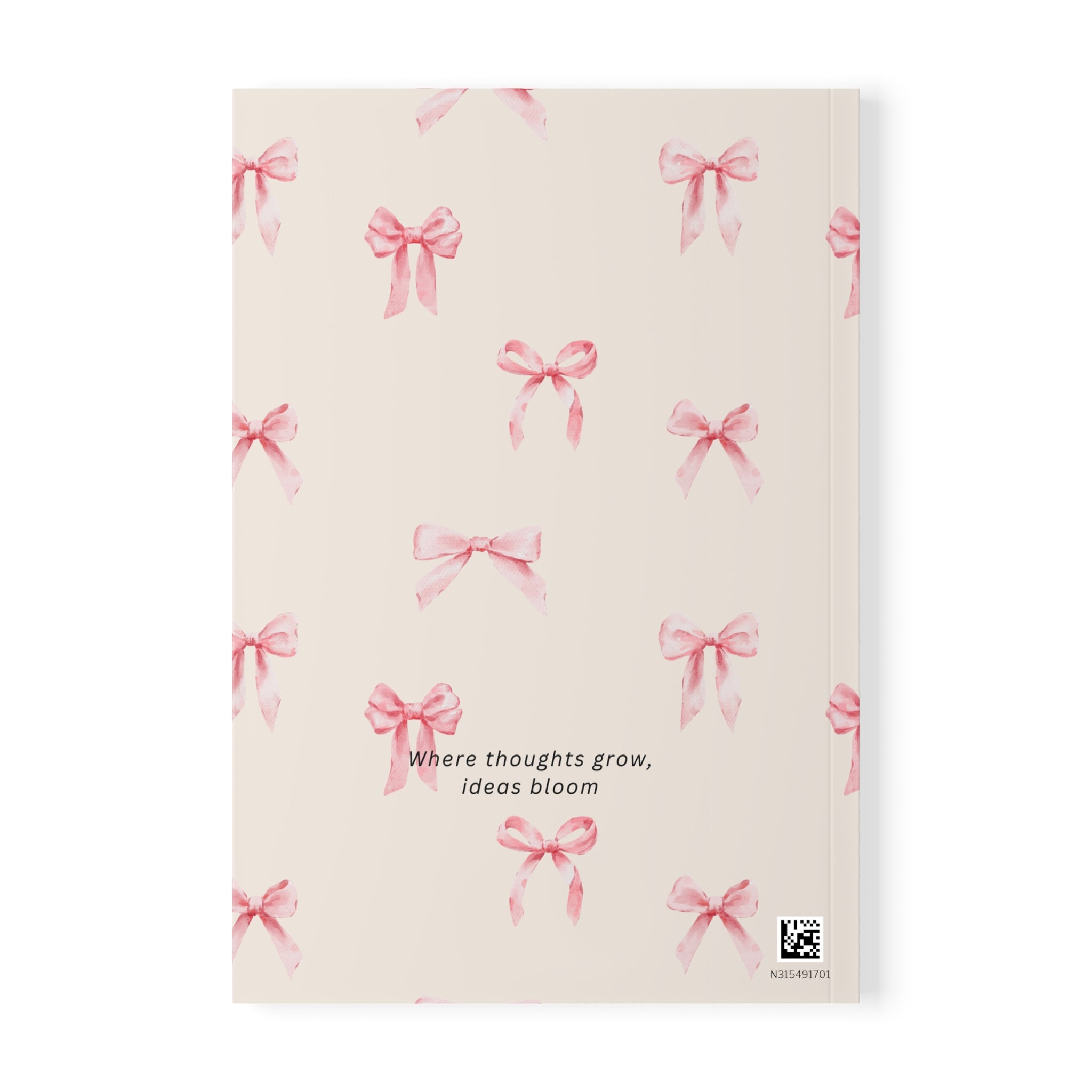 🎀 Notizbuch „Bow“ – A5