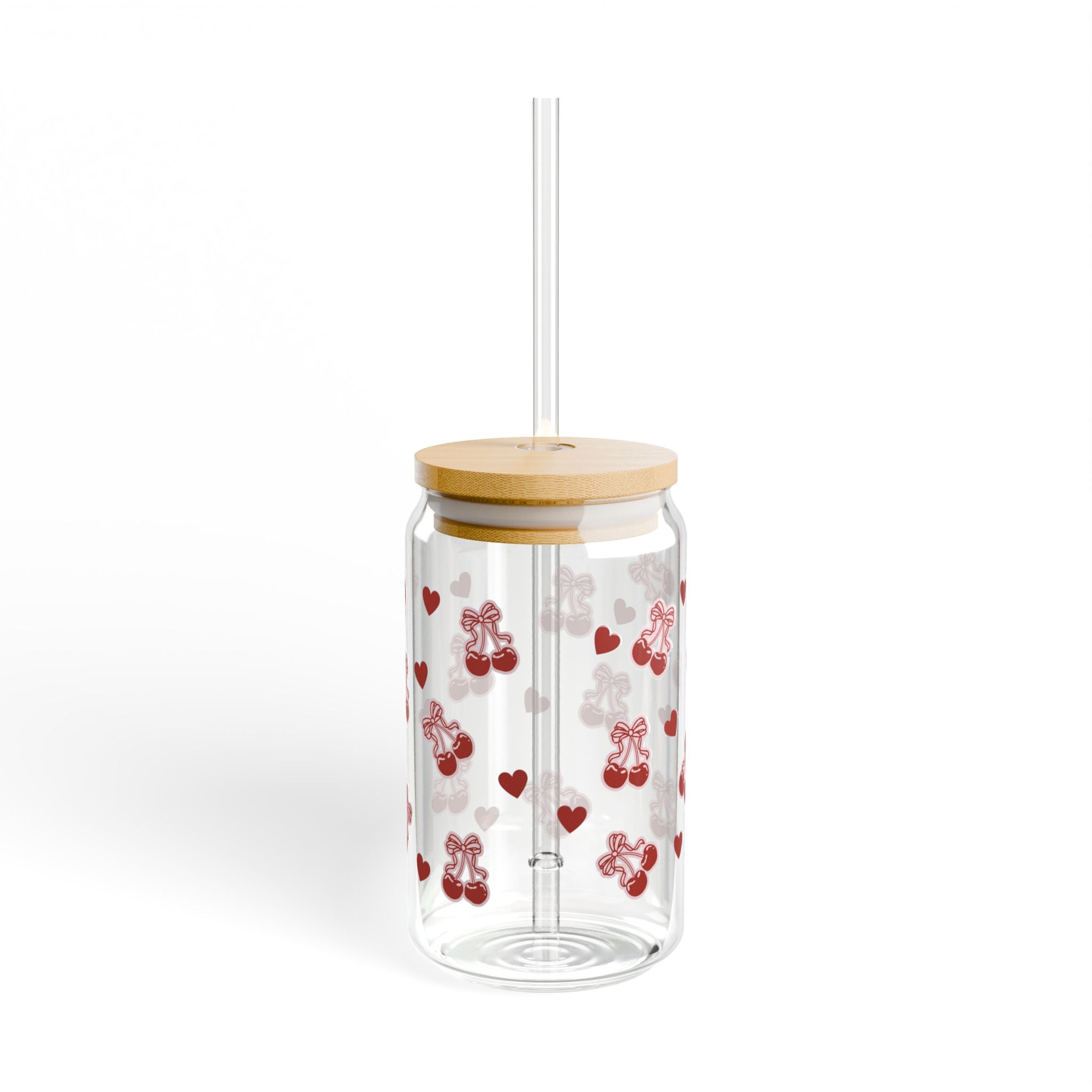 🎀🍒 Sipperglas „Cherry Kisses“