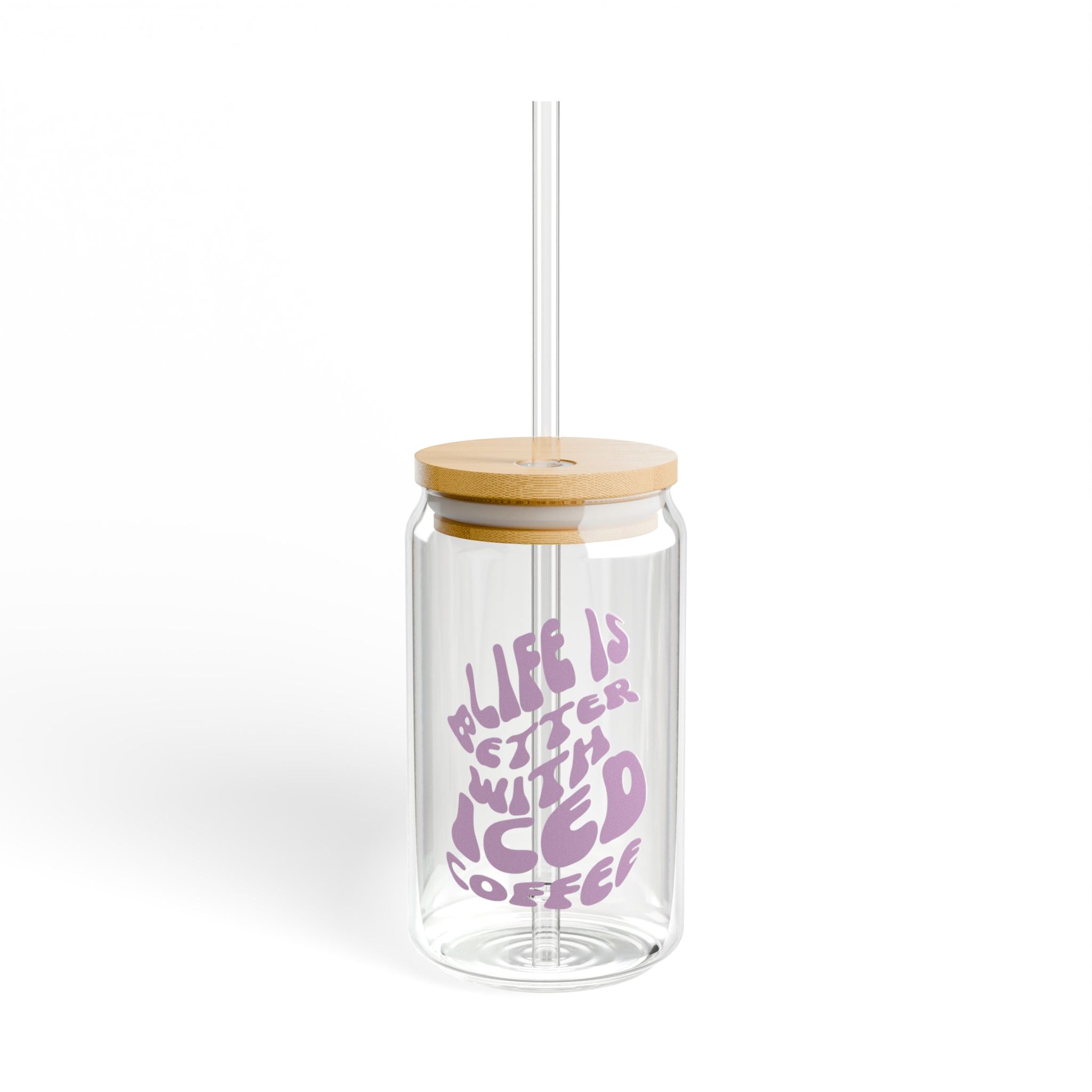🧊 Sipperglas „Iced Coffee Club“
