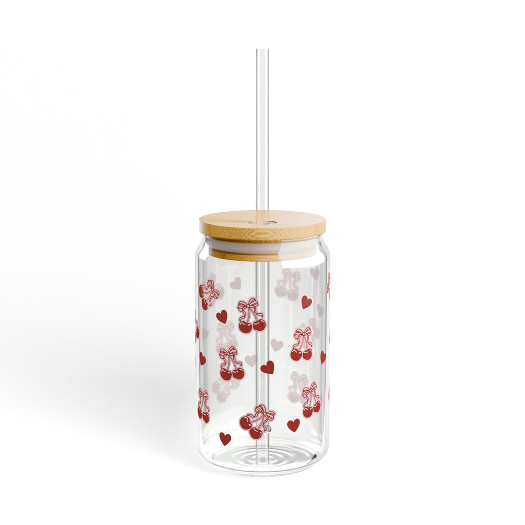 🎀🍒 Sipperglas „Cherry Kisses“