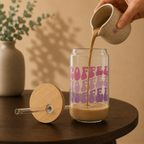 💗☕ Sipperglas „Blush Coffee“