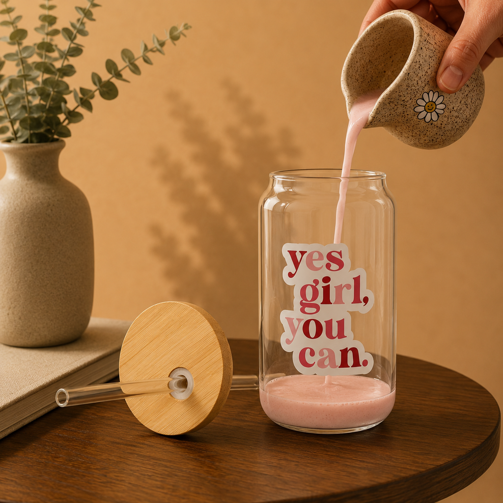 💕 Sipperglas „You Can“