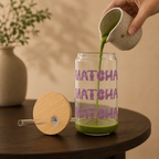 💗🍵 Sipperglas „Blush Matcha“